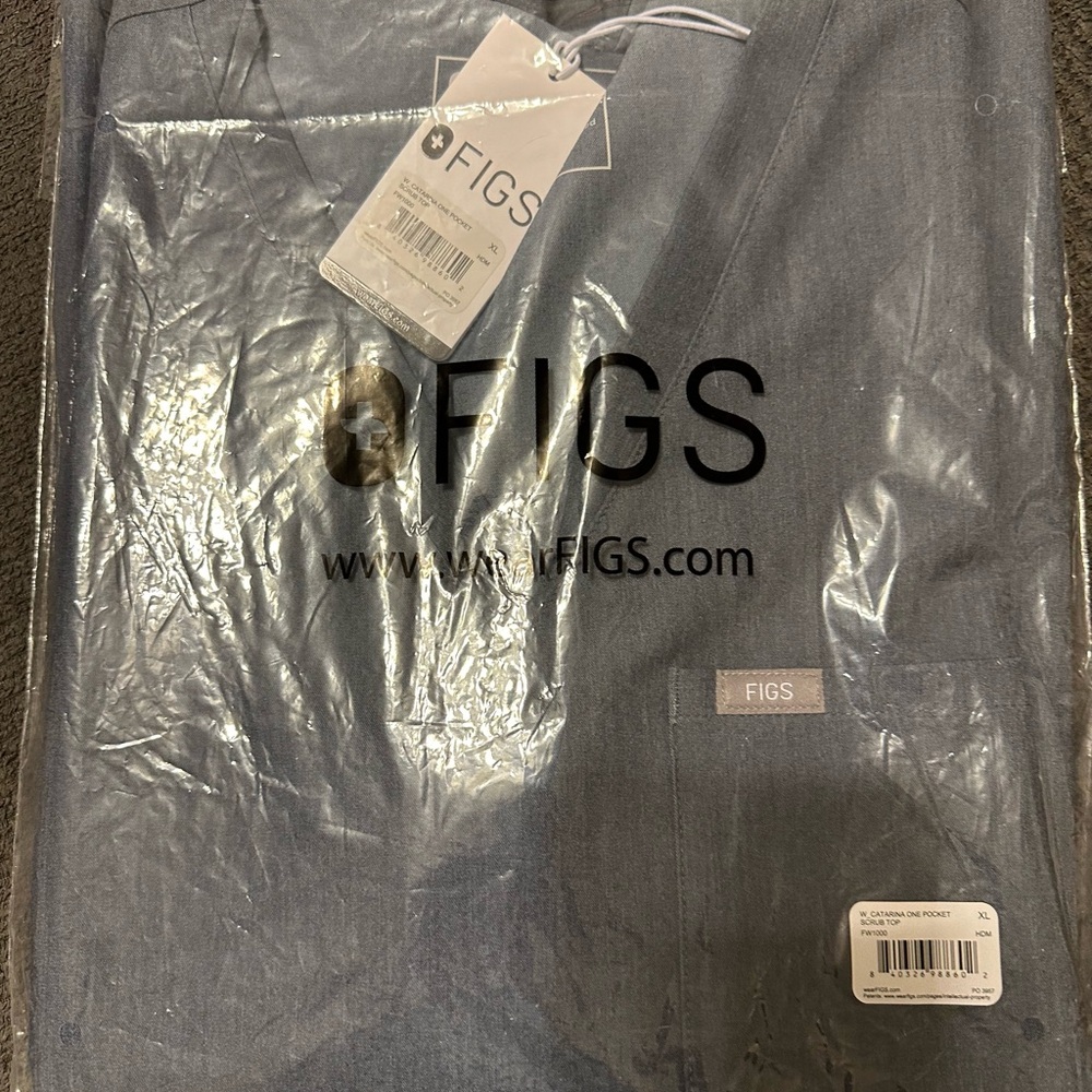 Figs Catarina Scrub Top XL Graphite